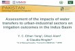 6 3 ghazi alam - assessment of impacts of water transfers to urban-industrial sectors- updated 12-27