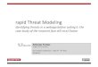 Rapid Threat Modeling : case study