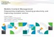 Mobile Content Management for the Smarter Enterprise