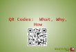 Qr codes - What, Why, How