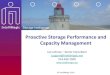 Proactive storage performance and capacity management