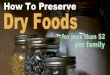 How to Store Dry Food