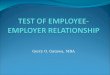 Test of employee employer relationship