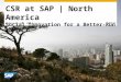 North America CSR at SAP