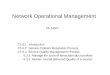 Network Operational Management Ch 6.1 Introduction