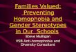 Families Valued: Preventing Homophobia and Gender Stereotypes in our Schools