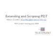 Extending and scripting PDT