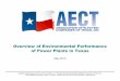 Overview of Environmental Performanceof Power Plants in Texas