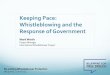 Keeping Pace: Whistleblowing and the Response of Government, Mark Worth, International Whistleblower Project