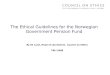 The Ethical Guidelines for the Norwegian Government Pension Fund
