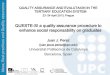 Quality Assurance and Evaluation in the Tertiary Education System