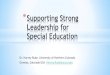 Dr. Harvey Rude - Supporting Strong Leadership for Special Education - IEFE Forum 2014