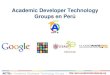 Programa Academic Developer Technology Groups en Perú