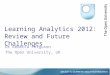 SOLAR - learning analytics, the state of the art