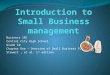 Introduction To Small Business Management Slideshow