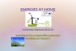 Energies at home: saving energy!