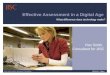 Effective Assessment in the Digital Age
