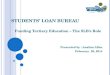 Funding Tertiary Education- The Role of the Students' Loan Bureau