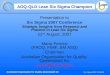 AOQ-QLD-Lean Six Sigma Champion