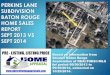 Perkins Lane Subdivision Baton Rouge Home Prices September 2013 vs September 2014