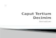 Caput Tertium Decimum Derivatives