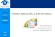 Food labelling laws in india