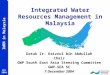 Integrated Water Resources Management in Malaysia