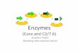 3.6 Enzymes (Core and C2/7.6)