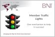BNI member and chapter traffic lights
