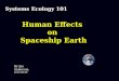 Human effects on_spaceship_earth