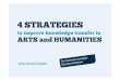 4 Strategies to improve knowledge transfer in Arts and Humanities