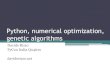 Python: ottimizzazione numerica algoritmi genetici