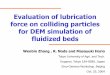 Horio's 2004 Sino German meeting pp slides on lubrication force paper