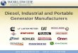 Diesel, Industrial and Portable Generator Manufacturers