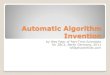 Automatic algorithm invention
