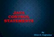 Java control flow statements