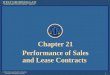 Performance of Sales and Lease Contracts