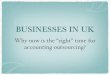 Why UK businesses should opt for accounting outsourcing