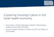 Exploring housing's place in the local health economy