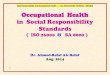 Occupational  health  in  social responsibility standards