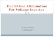 Dead time elimination for voltage source inverter