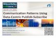 Communication Patterns Using Data-Centric Publish/Subscribe