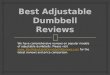 Best Adjustable Dumbbell Reviews