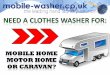 The washing machine for motor homes and mobile homes