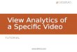 View Analytics of a specific Video