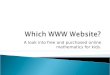 Survey of Online Maths Websites