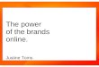 The power of the brands online