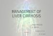Management of liver cirrhosis