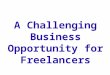 A challenging business opportunity for Freelancers