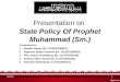 State Policy Of Prophet Muhammad (Sm.)